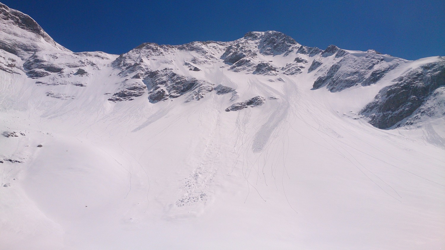 Pointe de Paray - Face N / Facette W à gauche