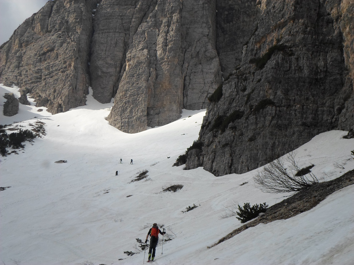 Nel Boale dei Fondi salendo al Carega.