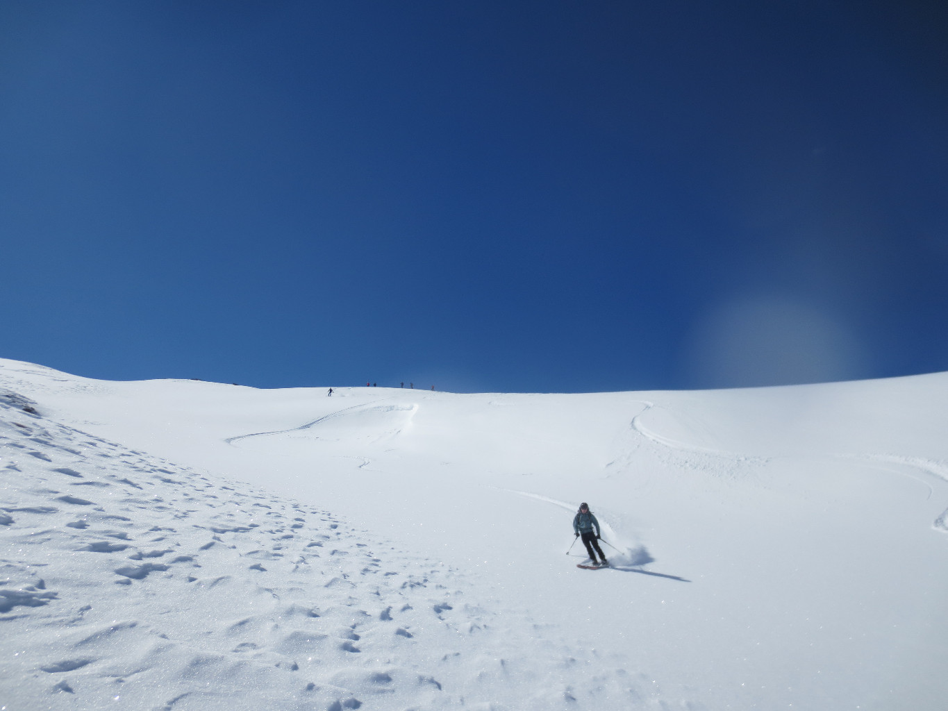 La descente N dans le Vallon de Réchy