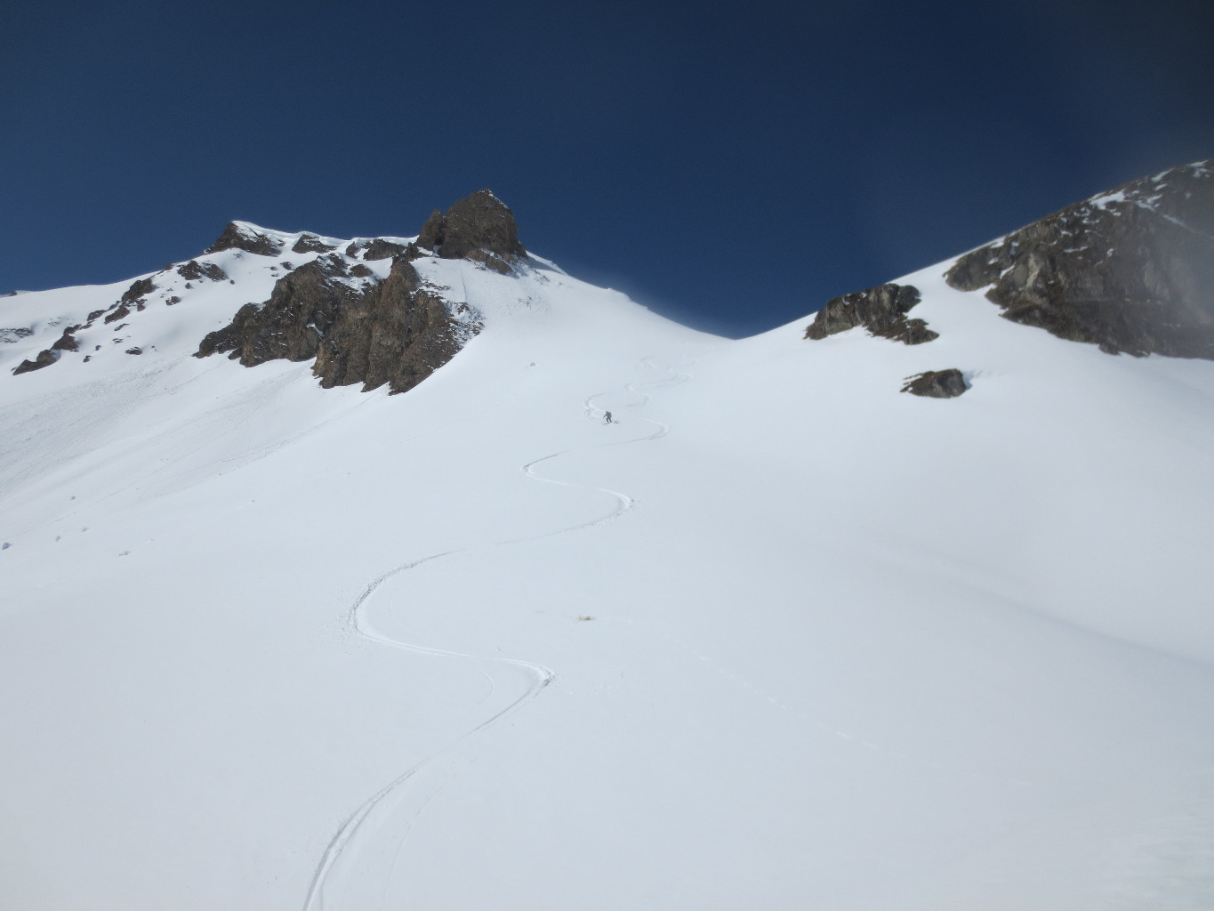 Le bas de la descente