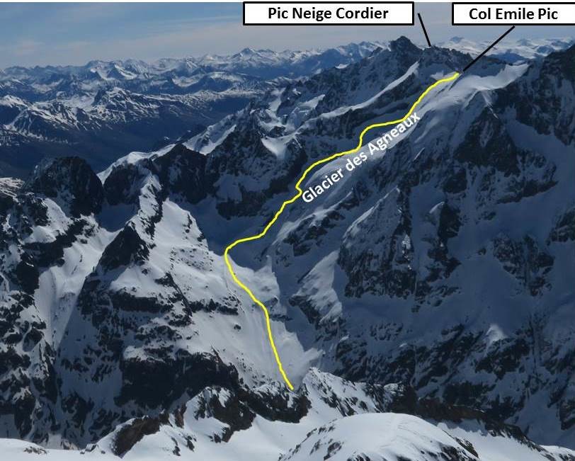 Avr 2016 - Topo descente glacier des agneaux
