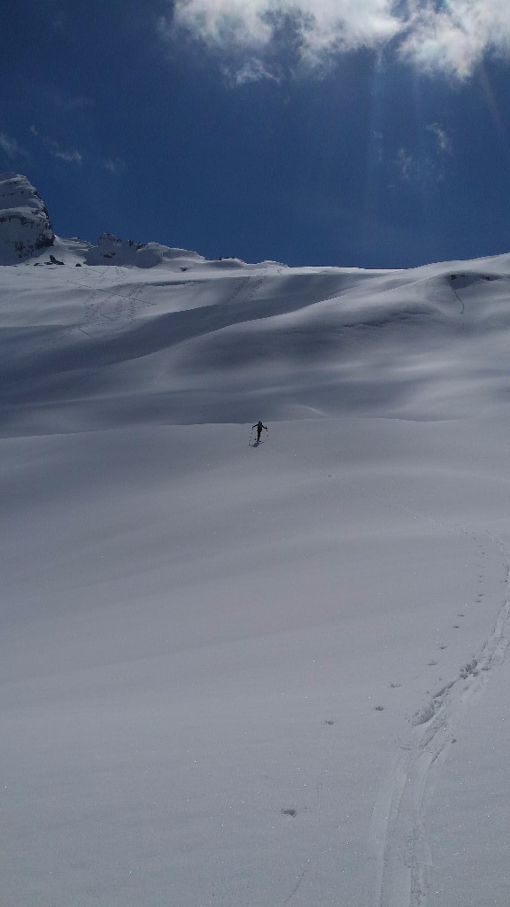 montée vers la crête des Hippocampes