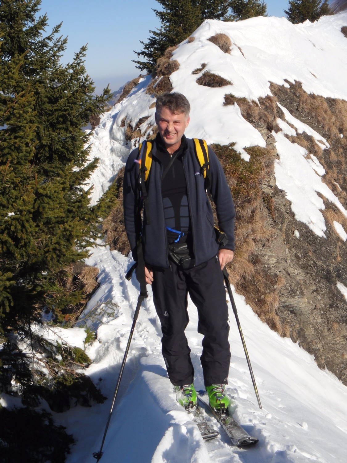 sur l'arête