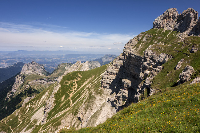 Sentier sur les crêtes