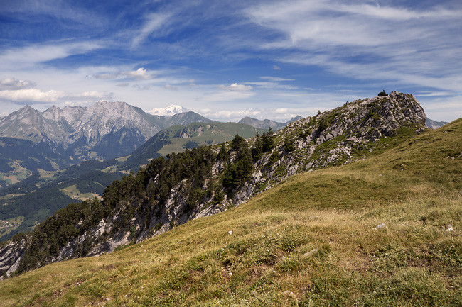 Le Bouton et le Mont Blanc