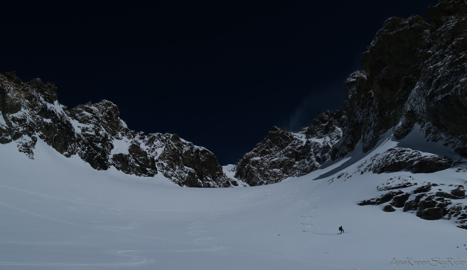 Descente dans une neige de rêve