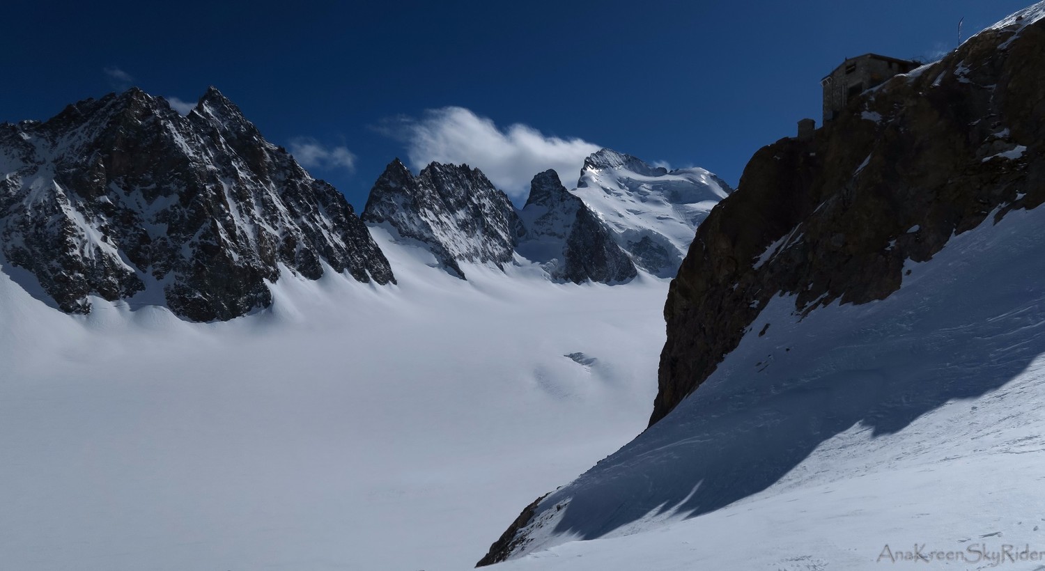 Arrivée au refuge des Ecrins