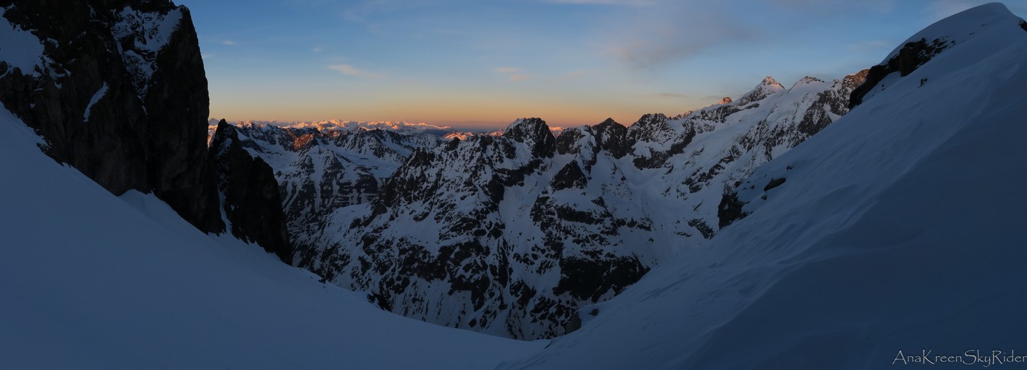 et au loin le Mont Blanc...