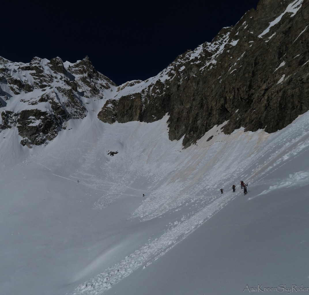 Dernière traversée et brèche de la Plate des Agneaux