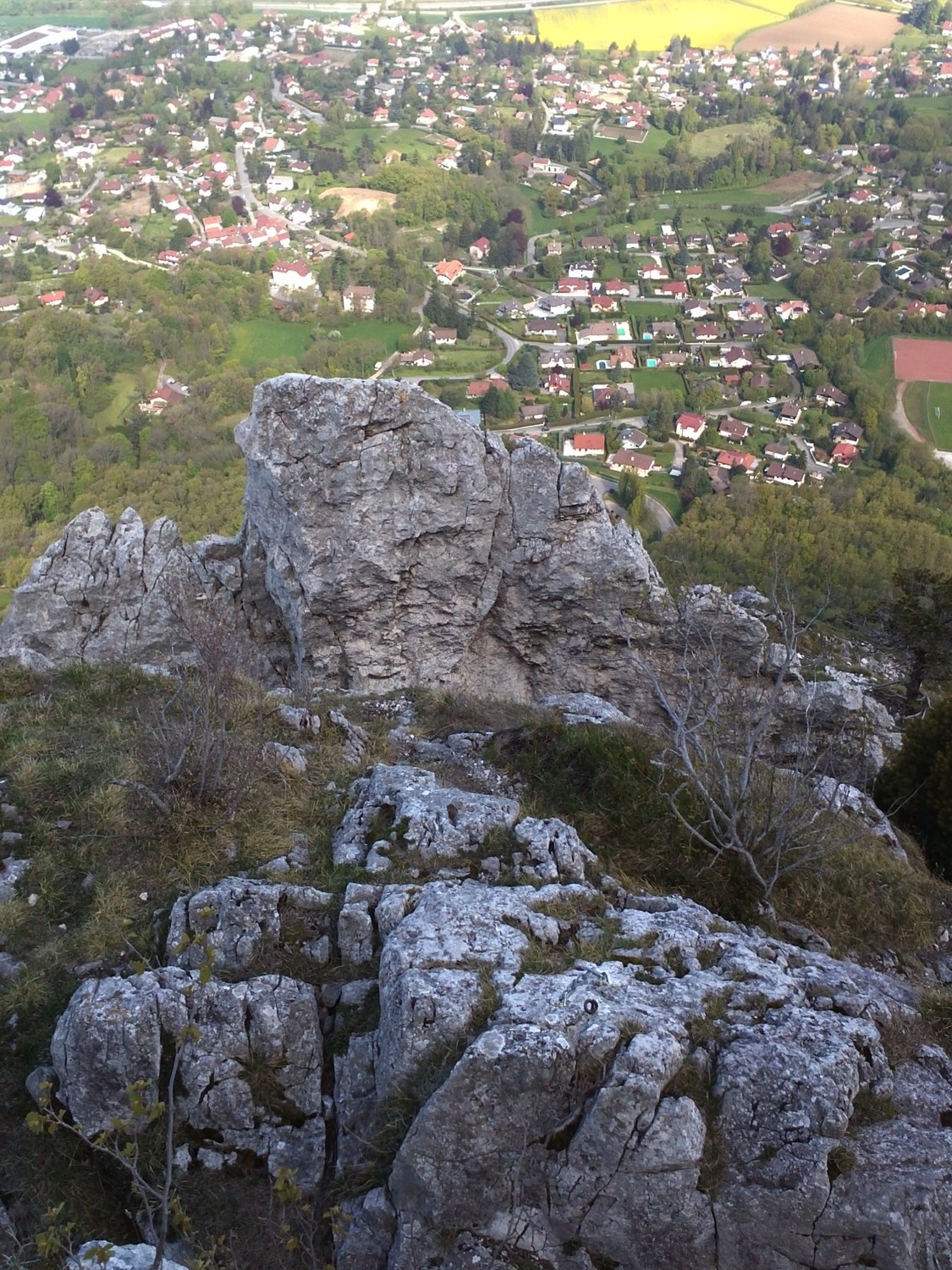 au-dessus du saut de la Mule
