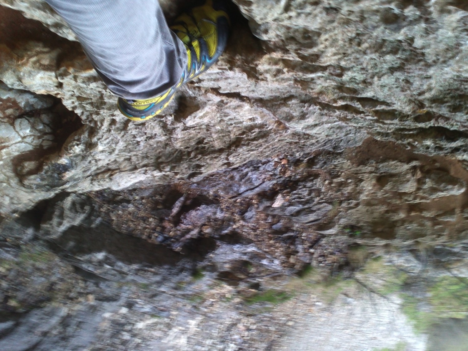 Passage du trou de la Mule trempé!
