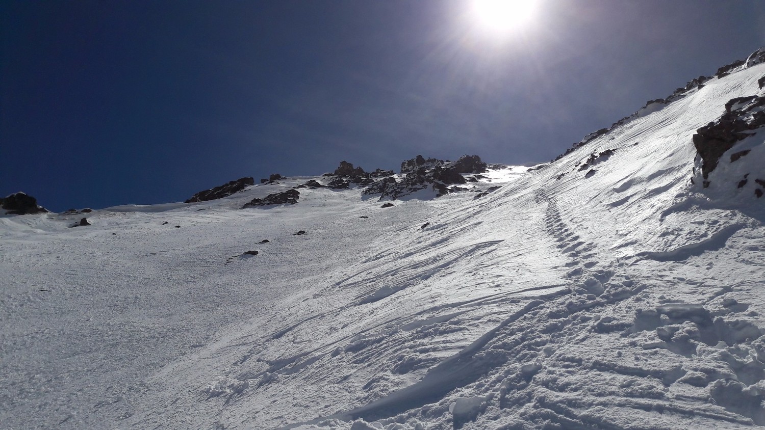 Ski dans les 150m supérieurs