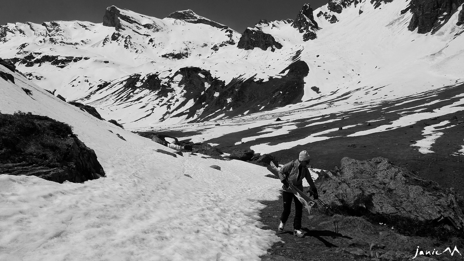 Portage après la passerelle