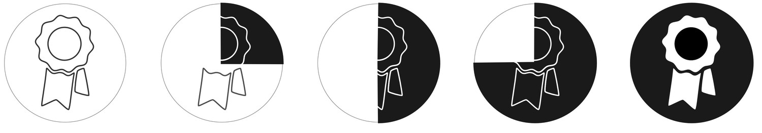 Icônes qualité doc - camemberts