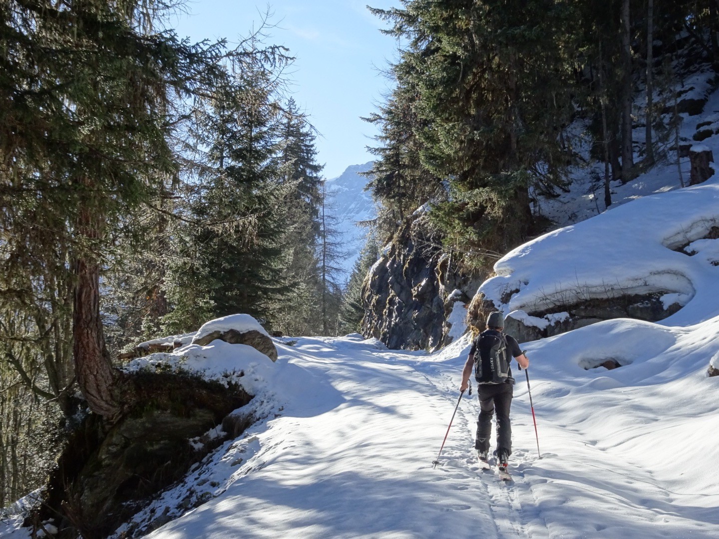 Sur la route de la cabane Brunet
