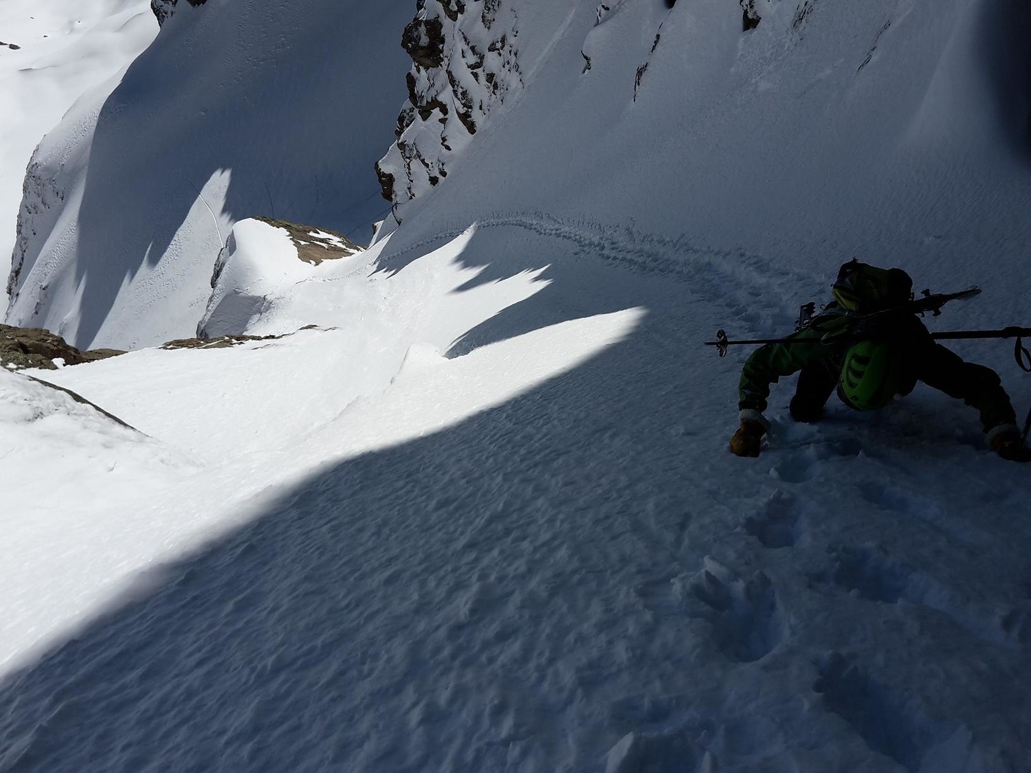 Montée dans le couloir