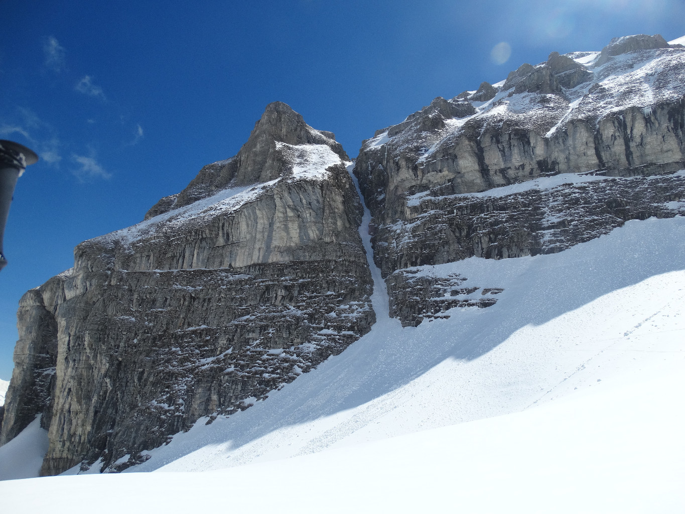 Couloir vue du bas