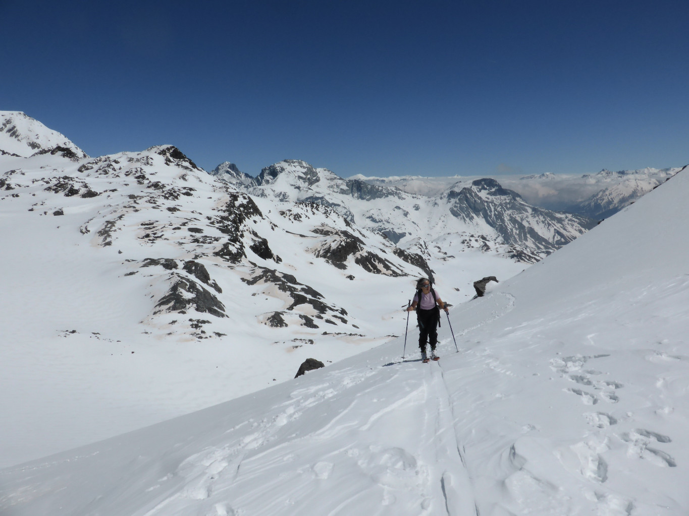 Arrivée au col Lory