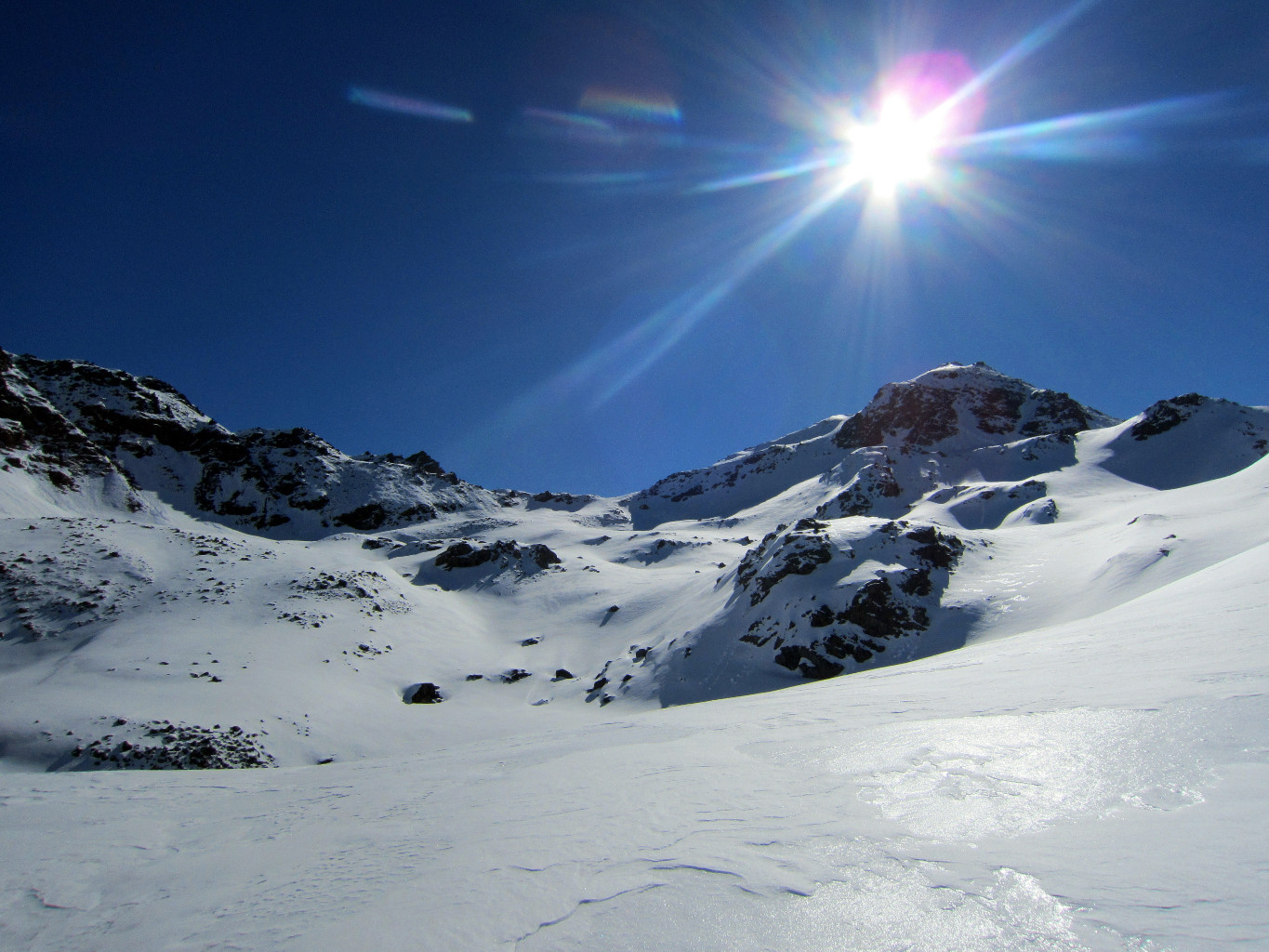 Dreizehntenhorn sous le soleil exactement
