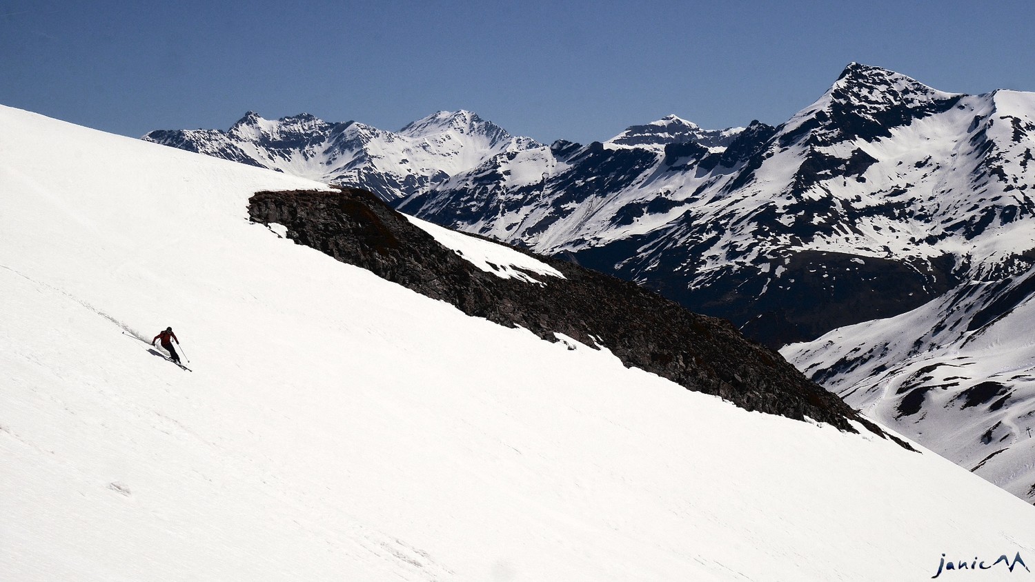 La pale S au-dessus du lac des Espécières