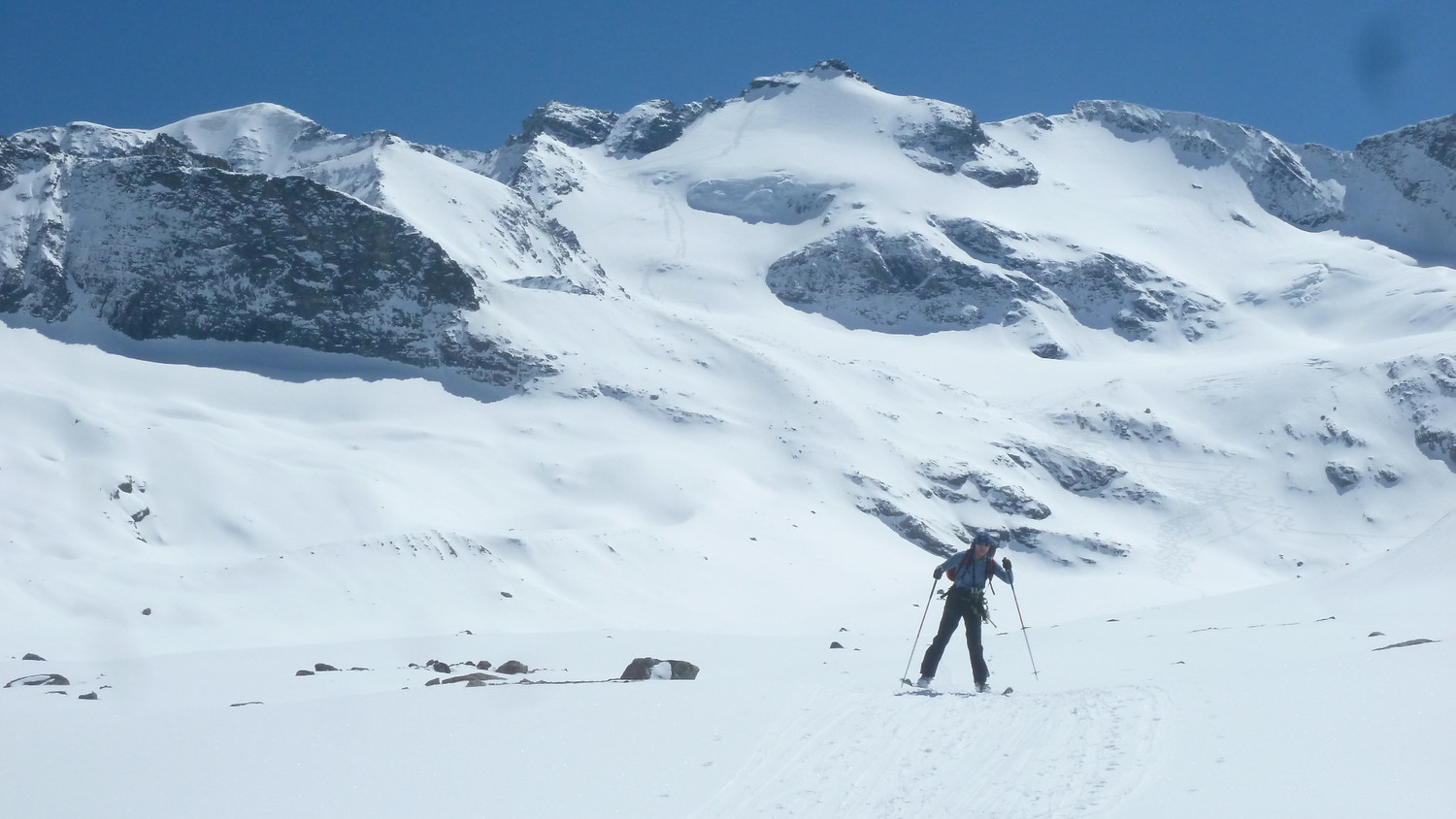 face nord après la descente