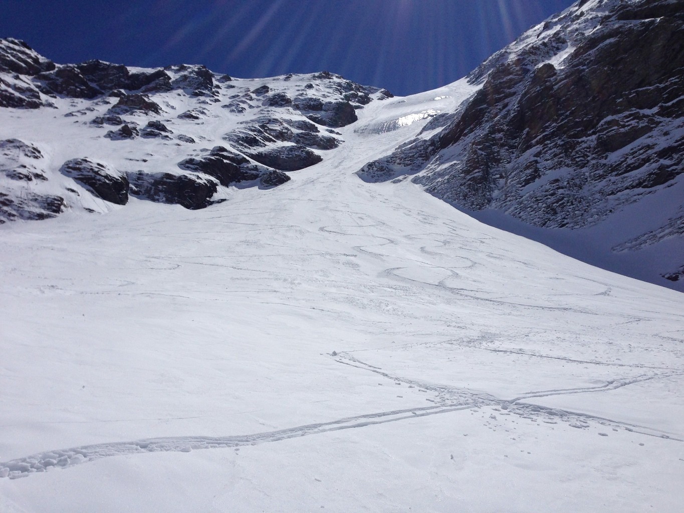 Les traces dans la face après notre passage