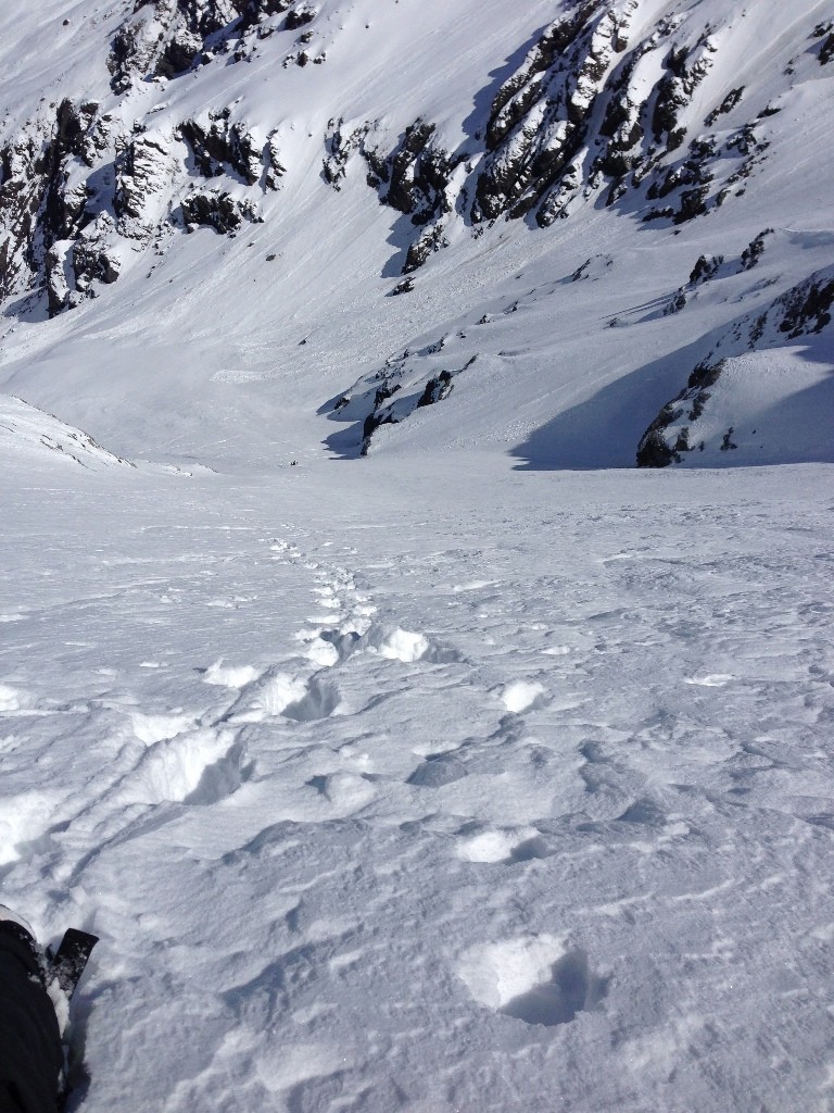La montée dans la face