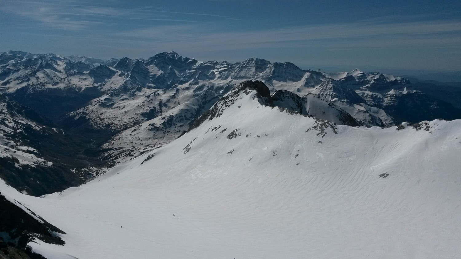 Au sommet, glacier d'Ossoue