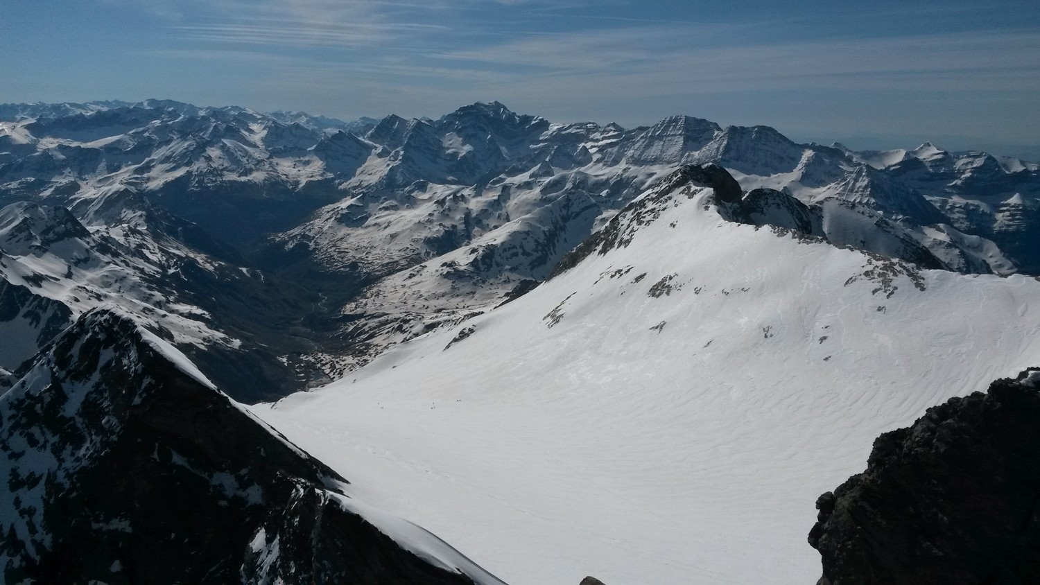 Au sommet, glacier d'Ossoue