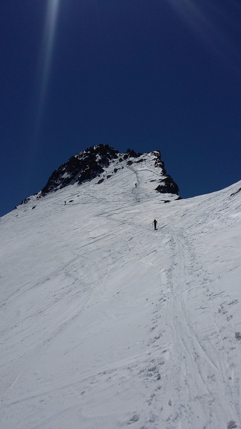 Derniere ligne droite avant le sommet