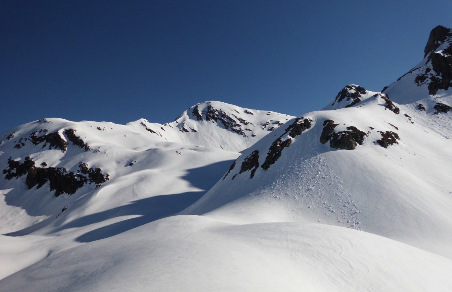 sommet de la pointe de la grande journée en vue