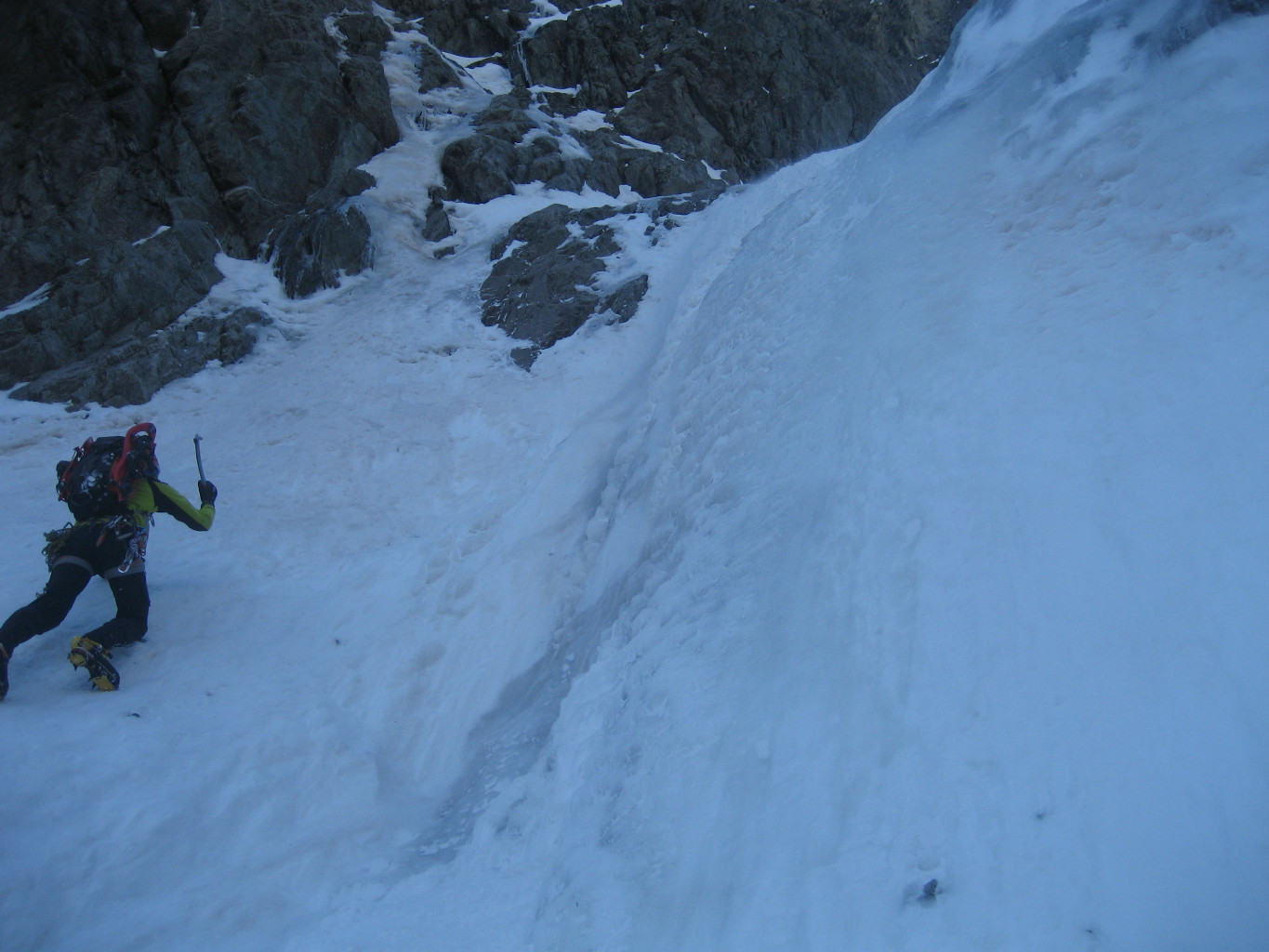 1er ressaut de glace dans la partie commune