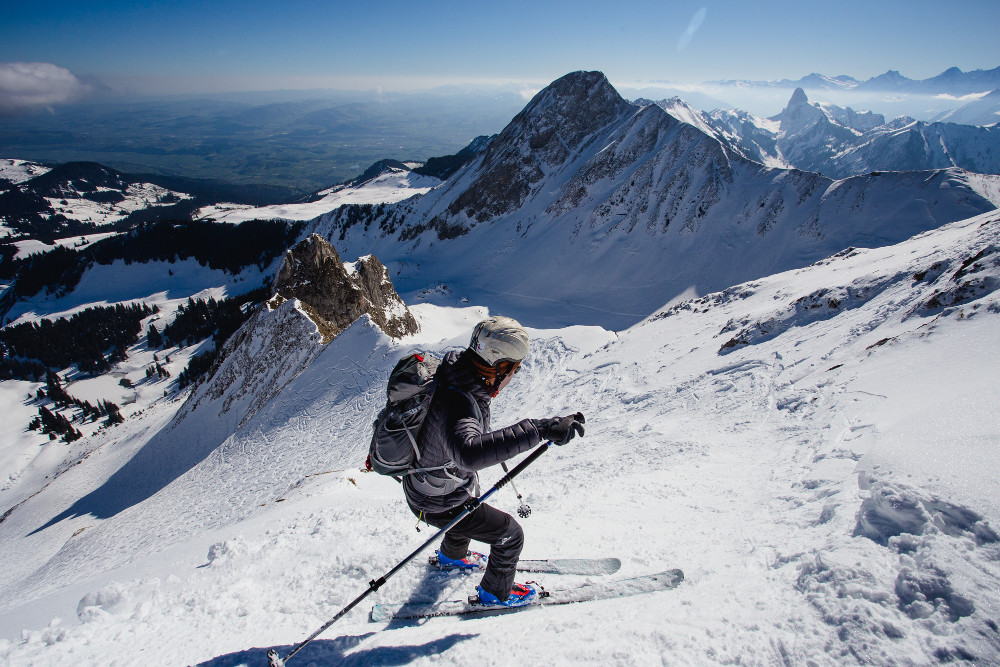 Départ depuis l'arête