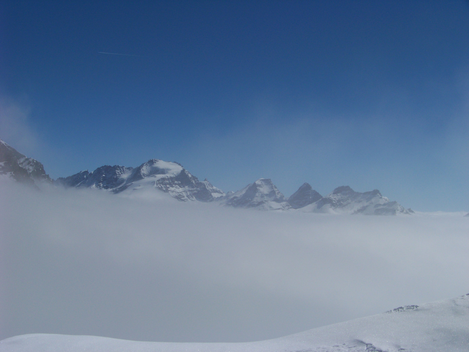 Grand Paradis, et la niebla juste à hauteur!