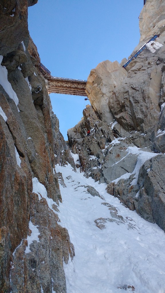 Rappel de la passerelle