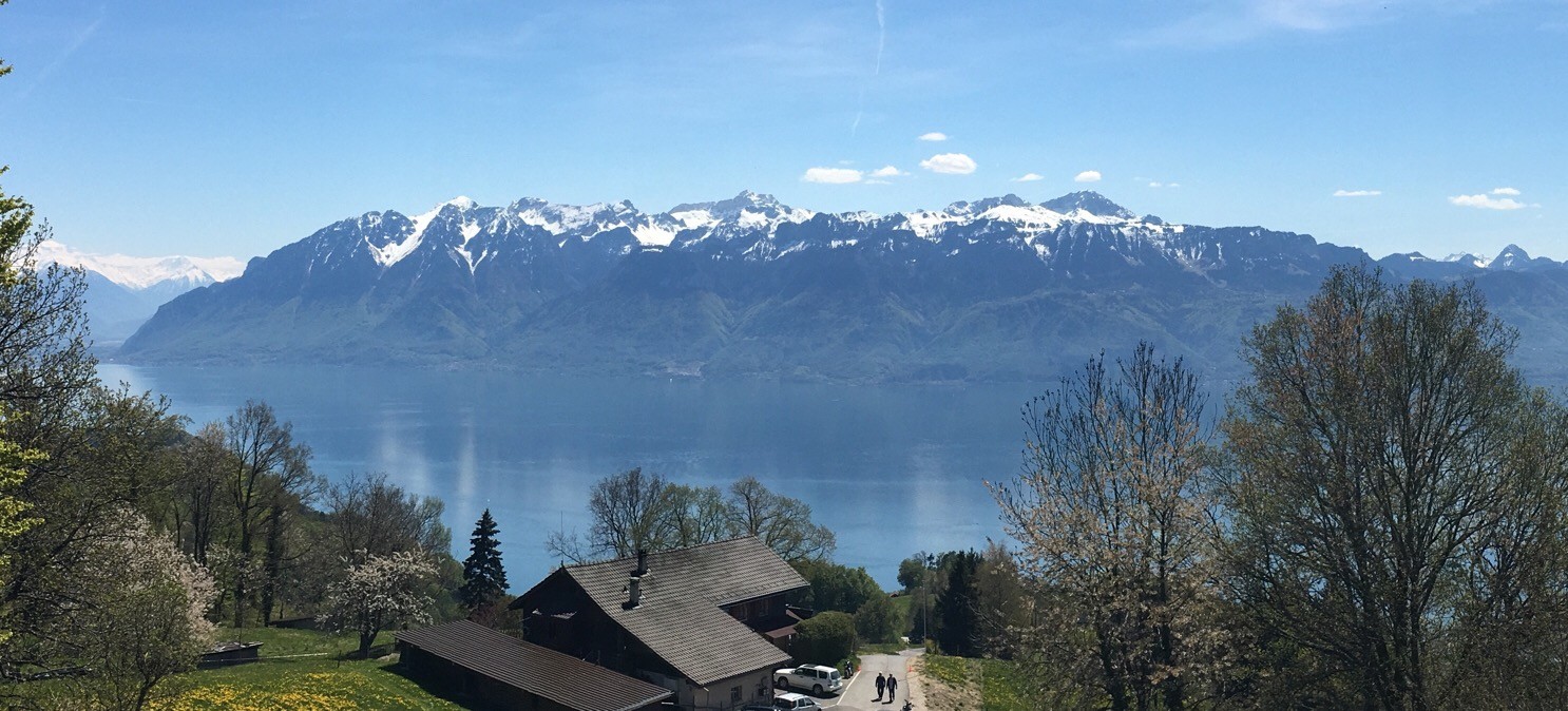 Le Chablais vu de la Tour de Gourze le lendemain 6 mai...