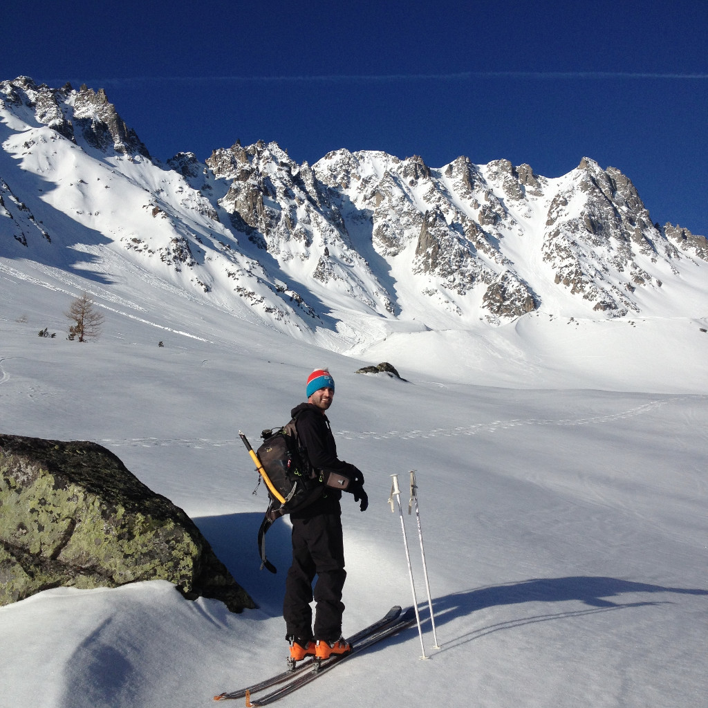 Val d'Arpette. Il y a encore de la neige pour quelques sorties!