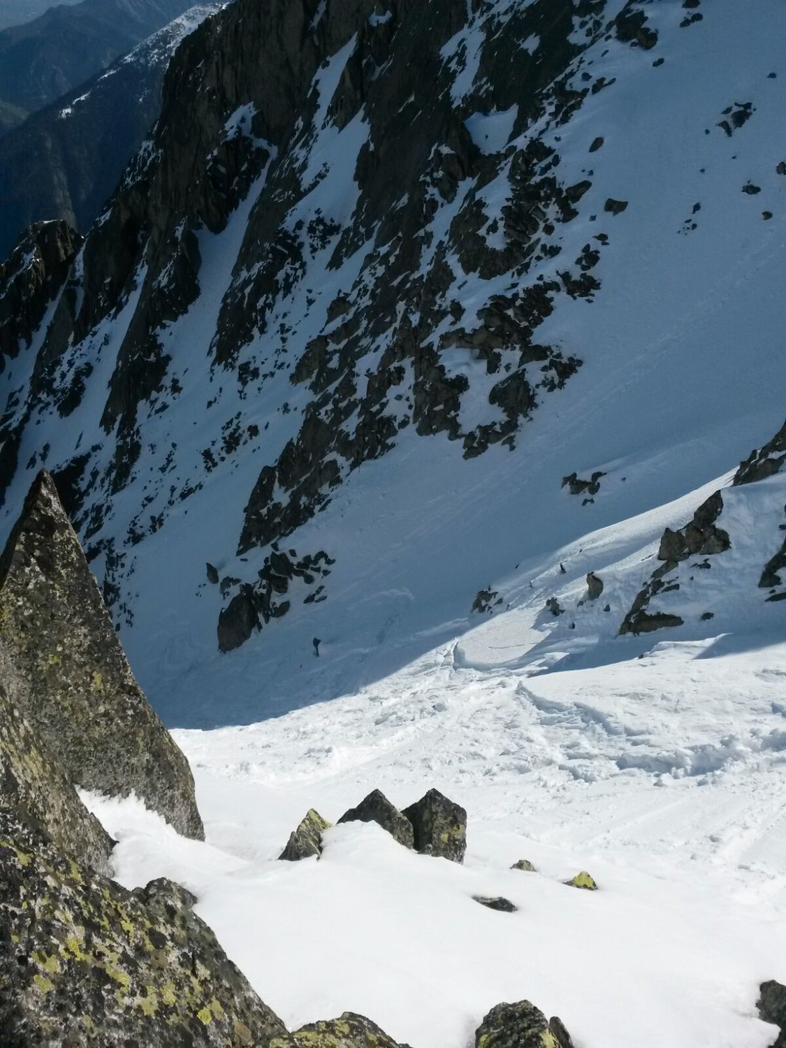 le couloir vue depuis la brèche