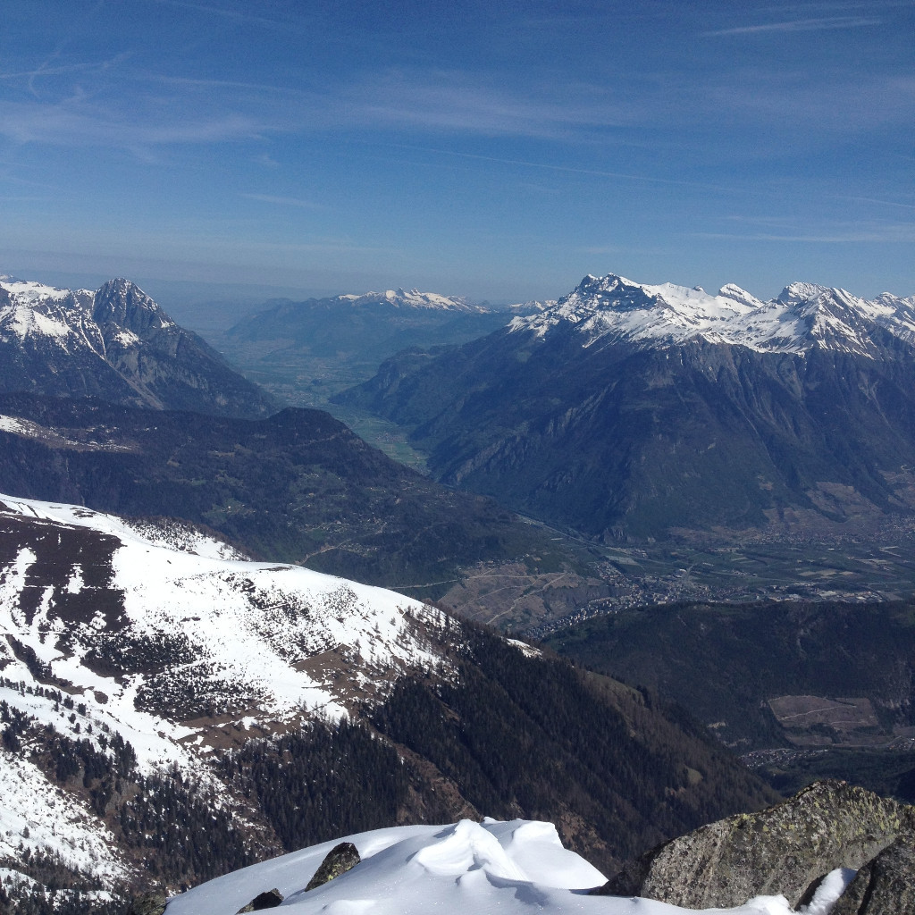 Vue sur vallée du Rhône