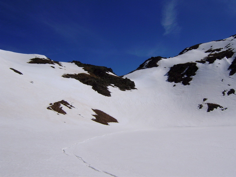 col de La Bernatoire depuis le lac de La Bernatoire