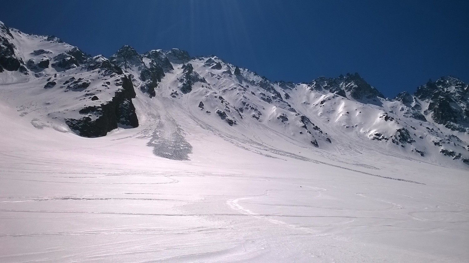 Val d'Arpette et col d'Arpette à d.