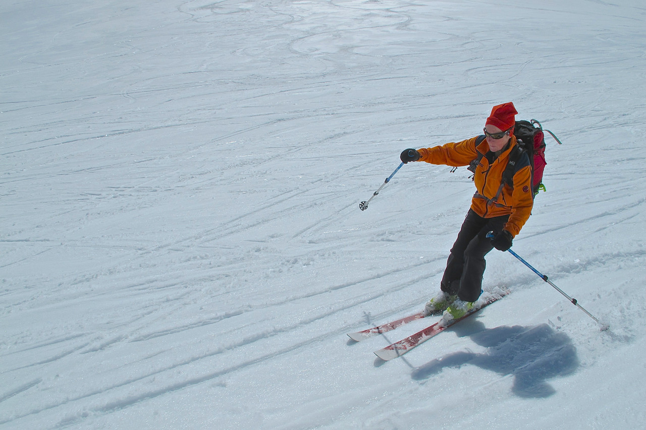 Une neige bien skiable.