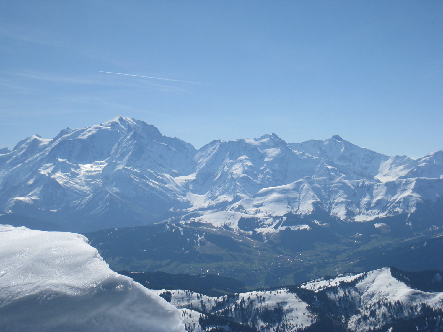 regard vers le Mt Blanc- gde Balmaz