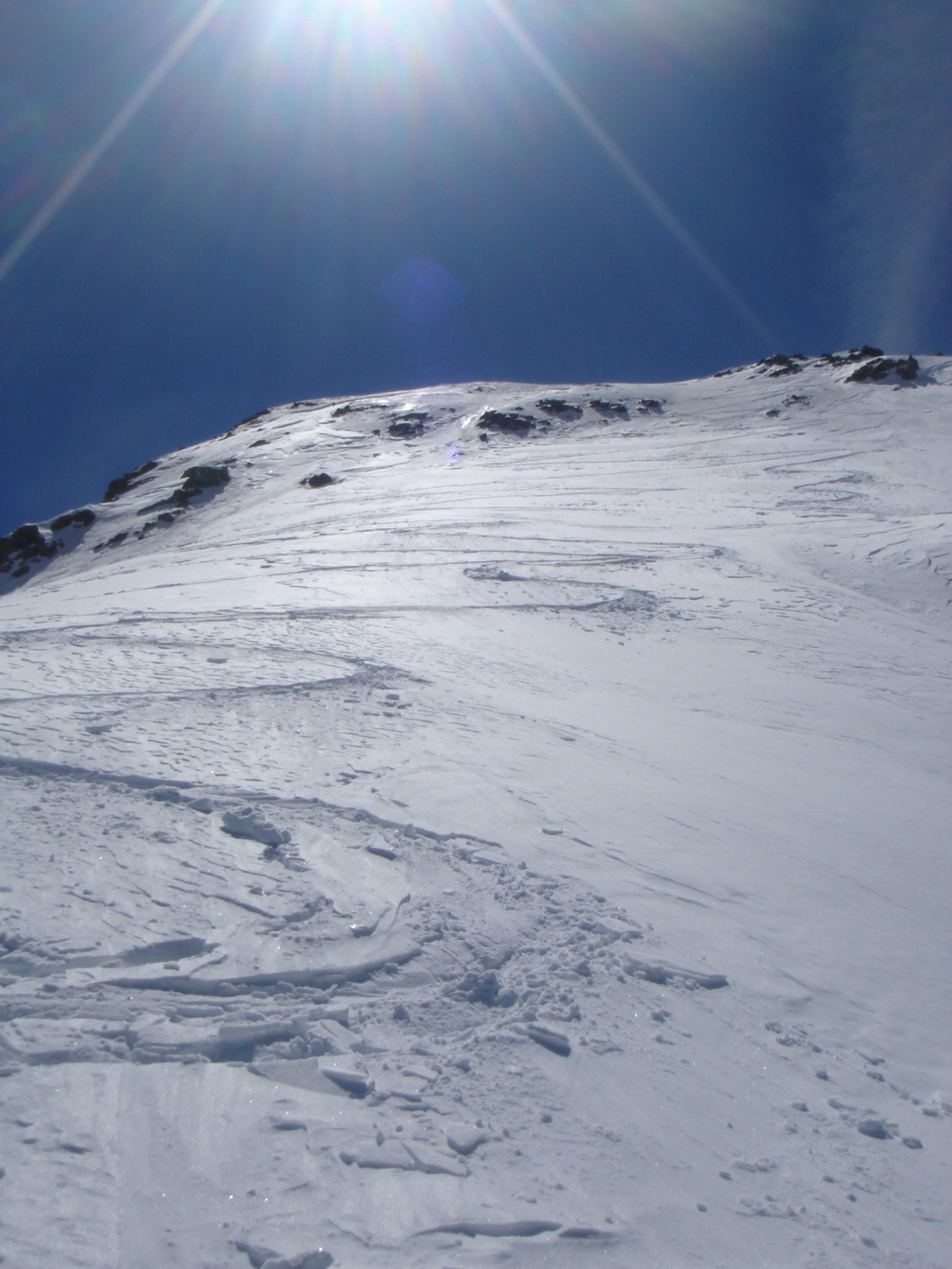 Bon ski au sommet