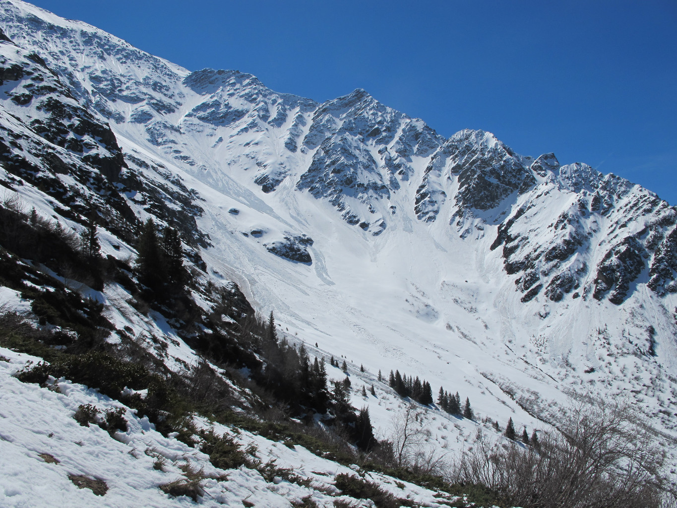 Les couloirs de la Combe d'Armencette.