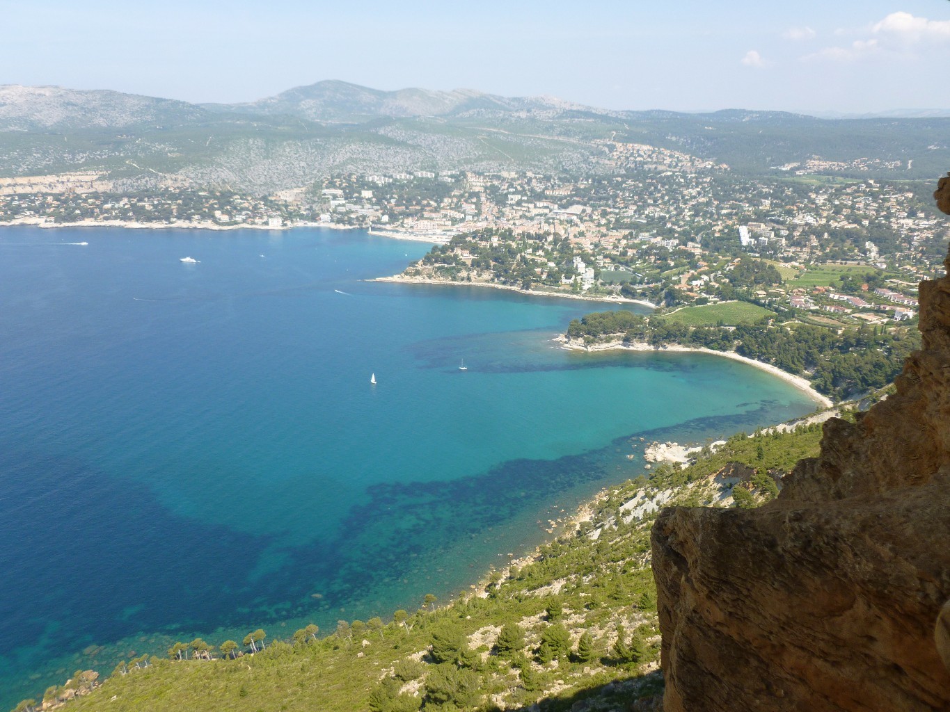 Vue sur la baie de la Ciotat