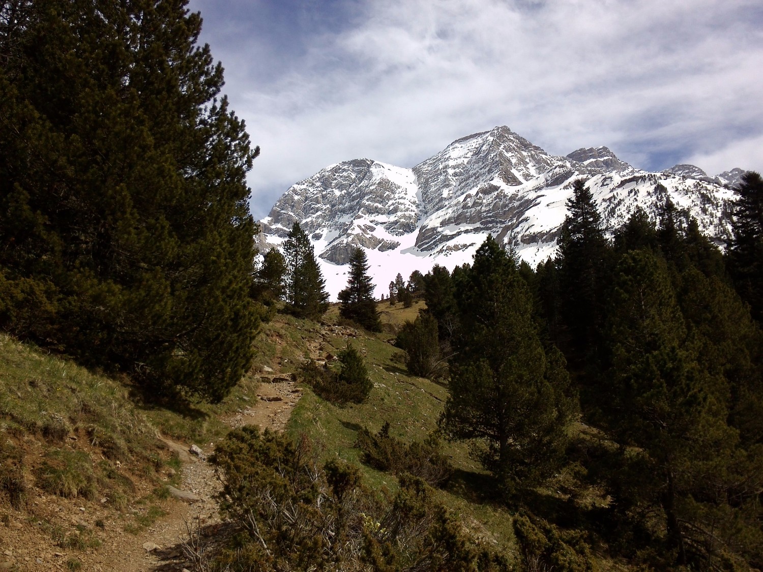En montant vers les Espuguettes.