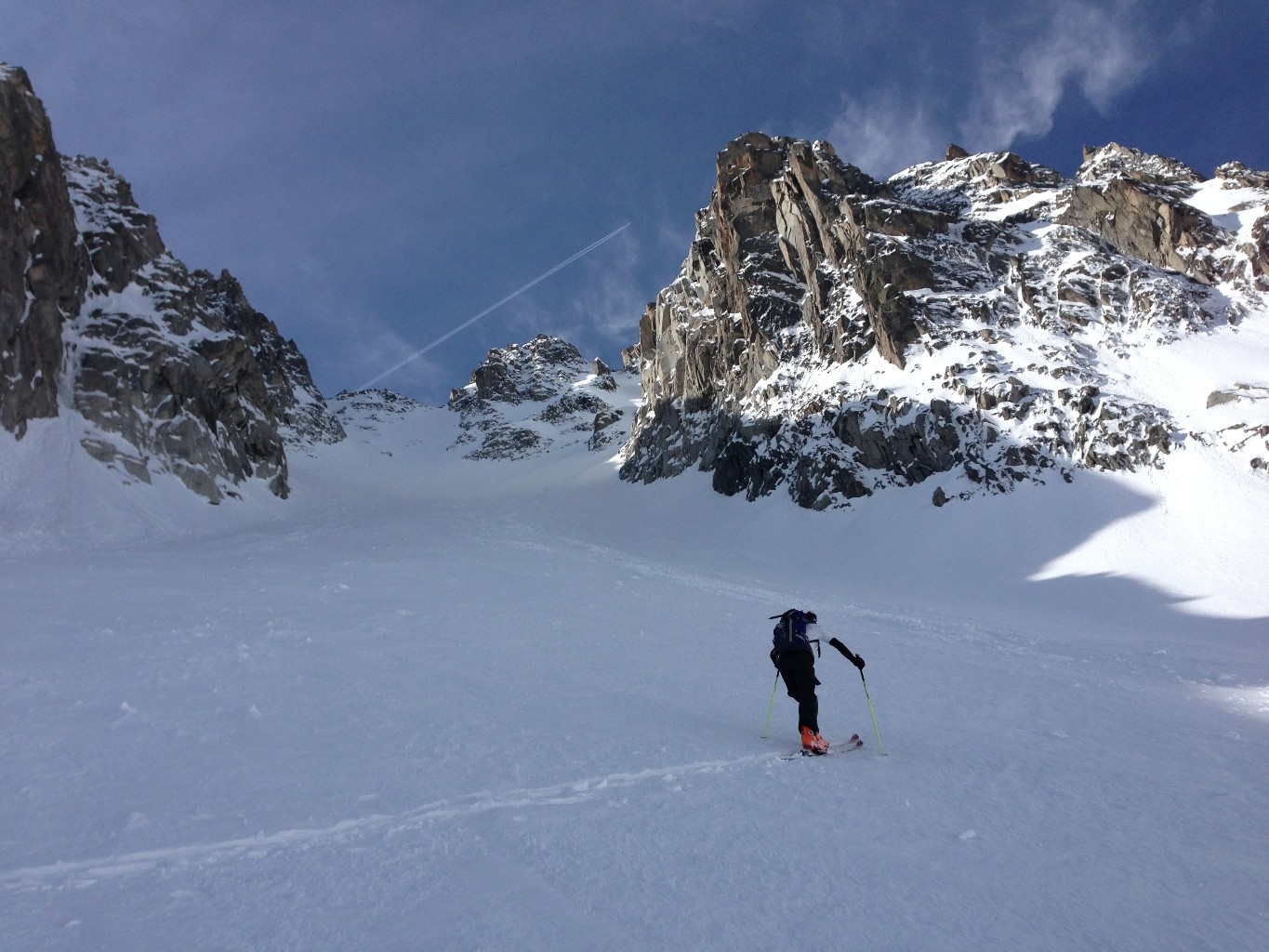 Montée dans le couloir.
