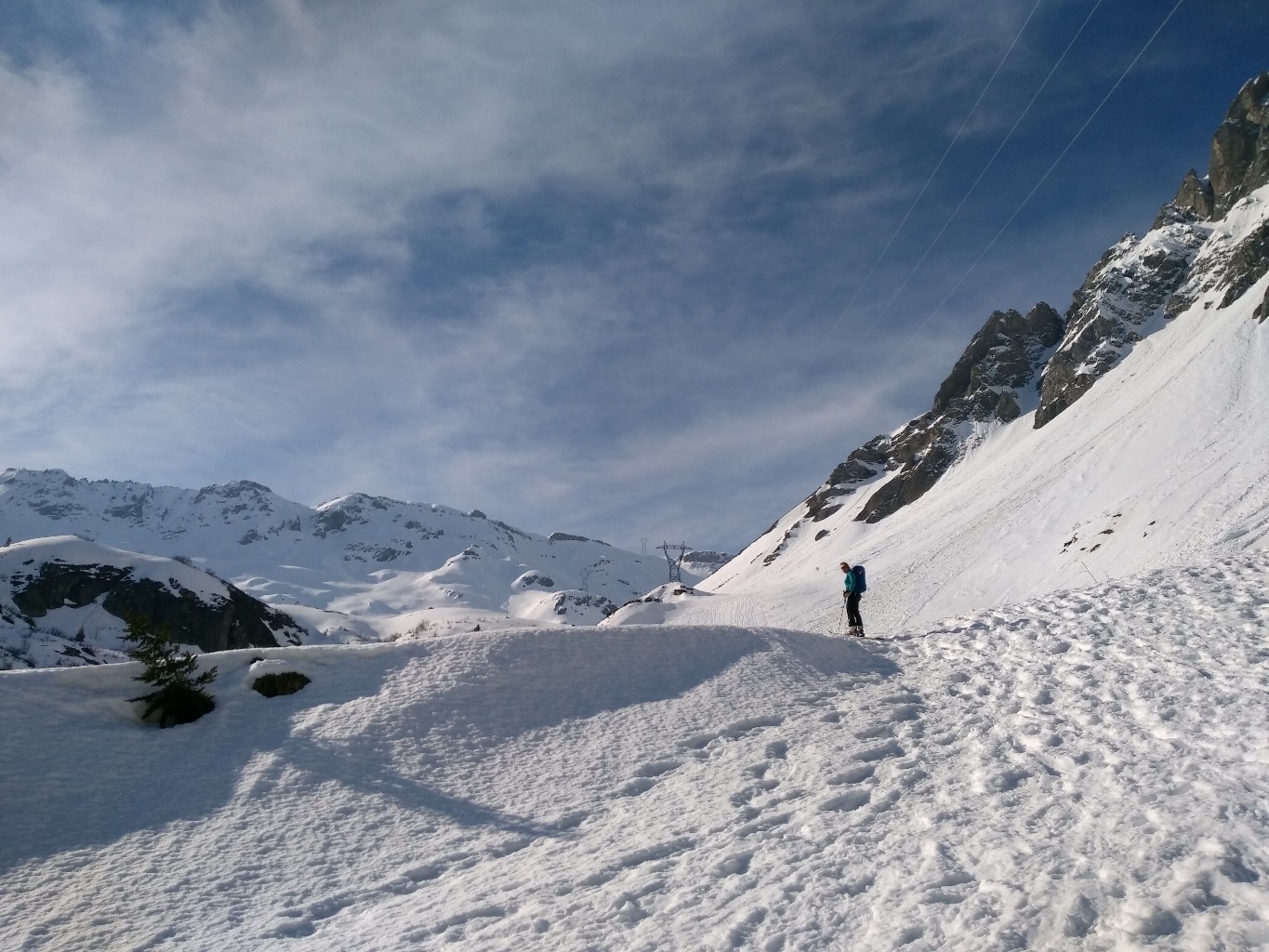 Arrivée au dessus de Balme