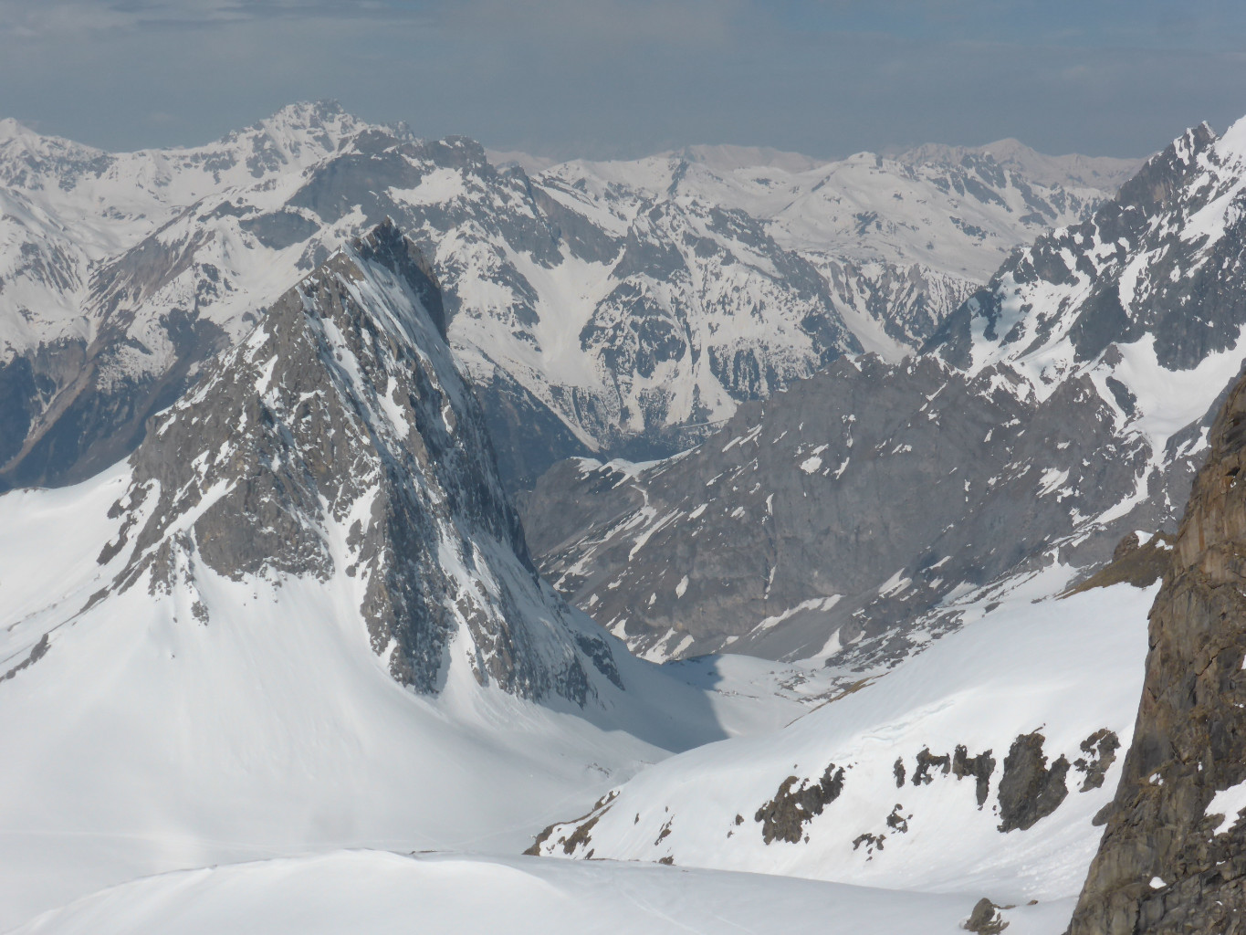Dans le bas des Grands Couloirs